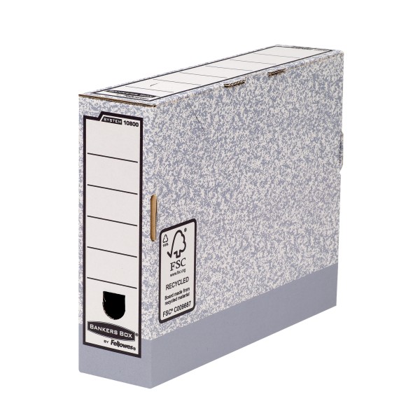 Bankers Box Archivschachtel System 1080001 grau/weiß