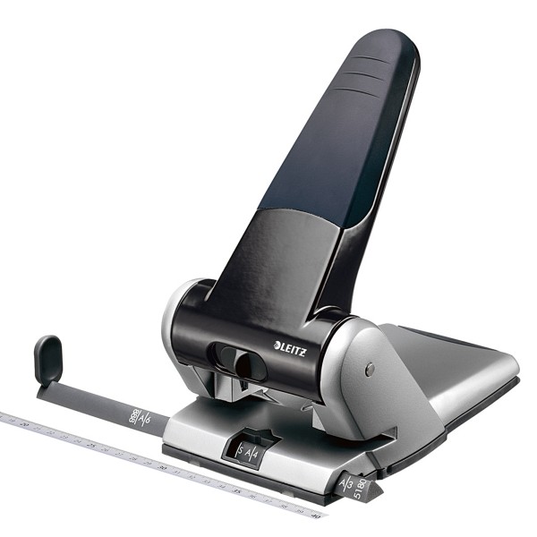 Leitz Registraturlocher 51800095 max. 65Blatt Aluminium schwarz