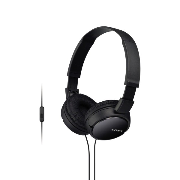 Sony Kopfhörer MDR-ZX110APB On-Ear Headset schwarz