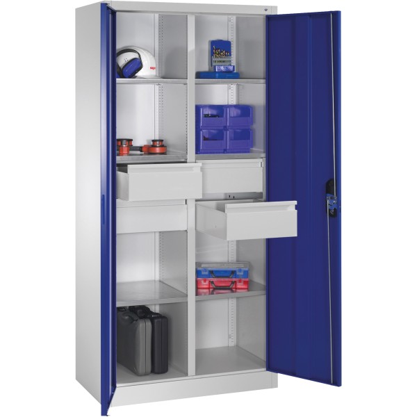 C+P Werkzeugschrank 89213042S10029 6Bd. 4Sch. 1950x930x500mm lgr/ebl
