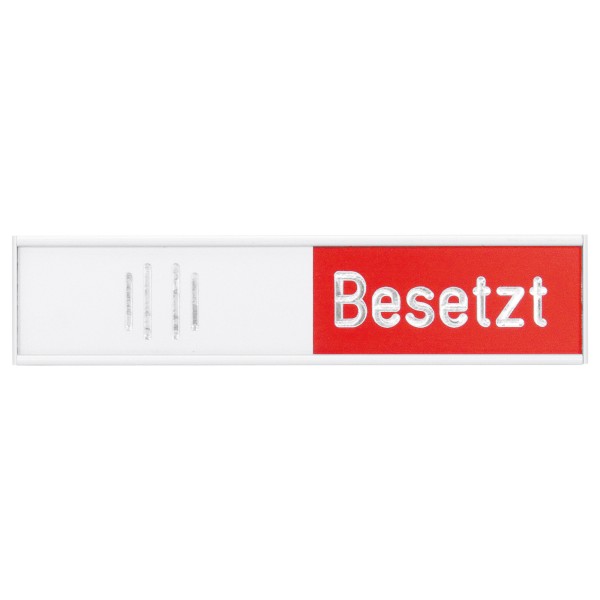 Franken Türschild besetzt BS0117 102x27,4mm al selbstkl.