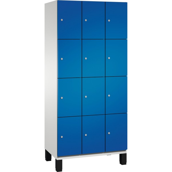 C+P Fächerschrank 4510330S10019 Füße 12Fächer B900mm lgr/ebl