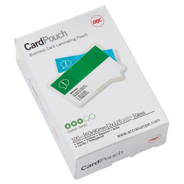 GBC Folientasche CardPouch 3743157 60x90mm 100 St./Pack.