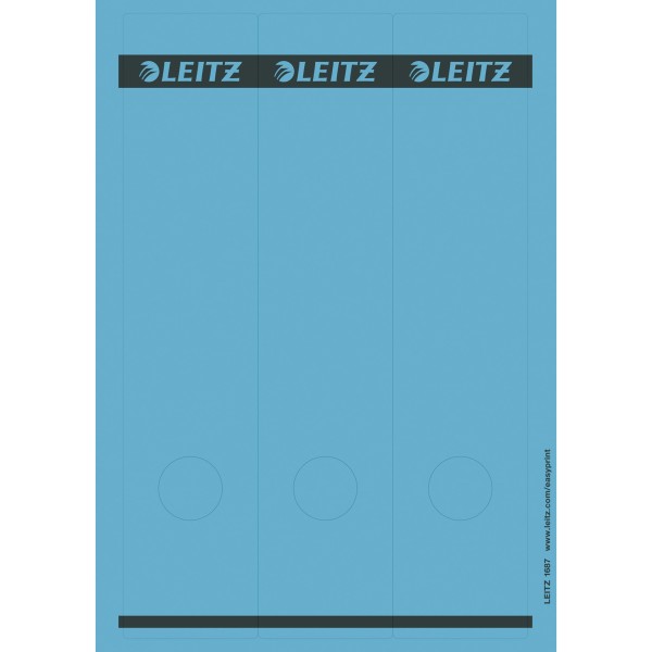 Leitz Ordneretikett 16870035 lang/breit Papier blau 75 St./Pack.