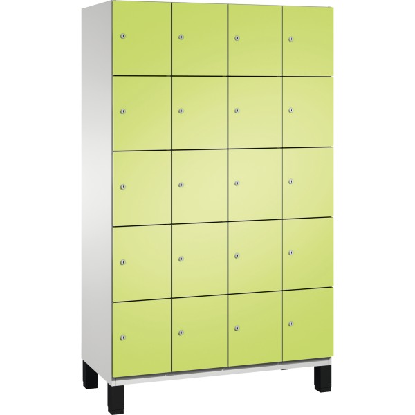 C+P Fächerschrank 4510440S10021 Füße 20Fächer B1200mm lgr/cgn