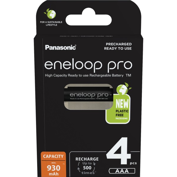 Panasonic Akku eneloop BK-4HCDE/4BE AAA HR03 1,2V/930mA 4St.