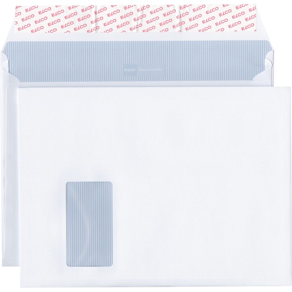 ELCO Faltentasche Documento 48684 C4+ mF weiß 200 St./Pack.