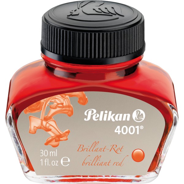 Pelikan Tinte 4001 301036 30ml Glas brillantrot