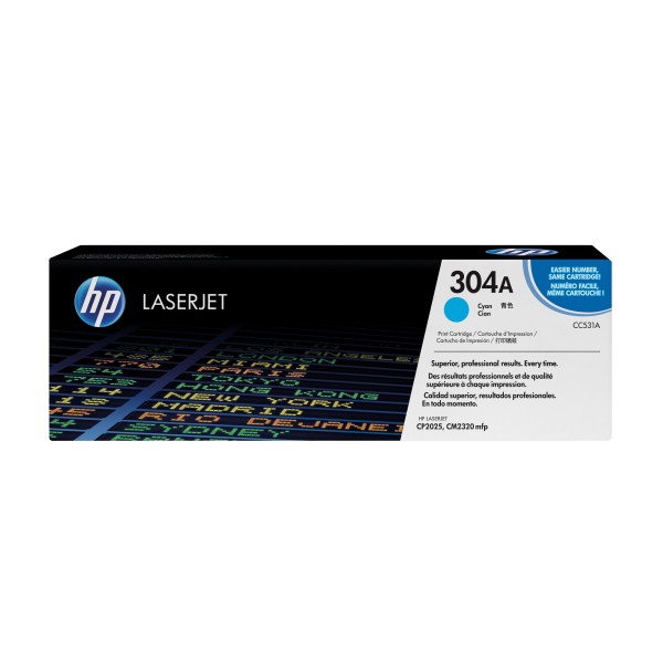 HP Toner CC531A 304A 2.800Seiten cyan