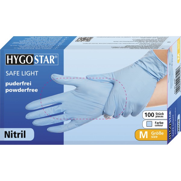 HYGOSTAR Einweghandschuh SAFE LIGHT 2700 Nitril XL bl 100 St./Pack.