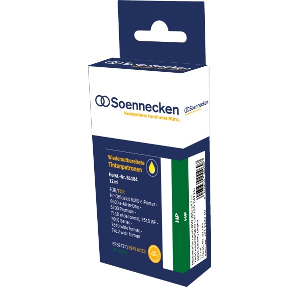 Soennecken Tintenpatrone 81184 wie HP CN056AE 933XL gelb