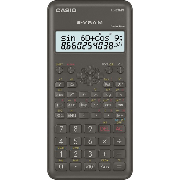 CASIO Schulrechner FX82MS-2-W-ET-B 2nd Edition