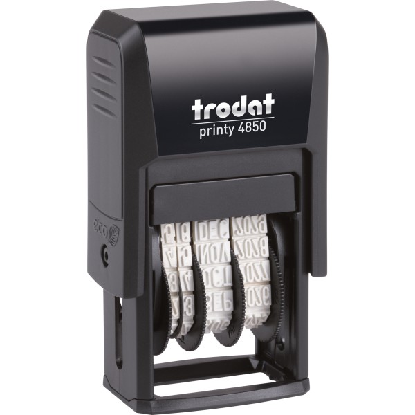 trodat Datumstempel Printy-Dater 76649 23x12mm BEZAHLT sw