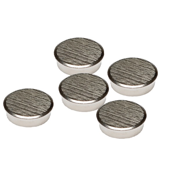 Franken Kraftmagnet HM30CR/5 rund 30mm silber 5 St./Pack.