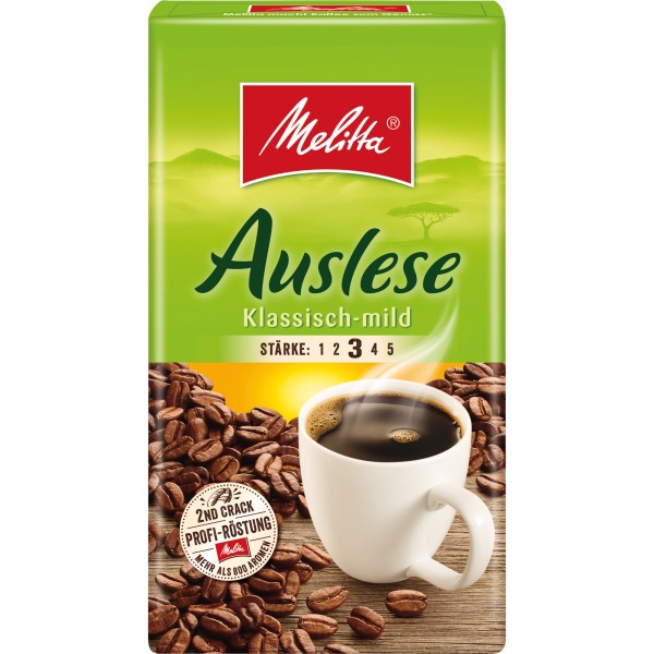 Melitta Kaffee Auslese Klassisch-Mild 4211 gemahlen 500gr