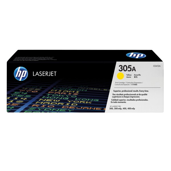HP Toner CE412A 305A 2.600Seiten gelb