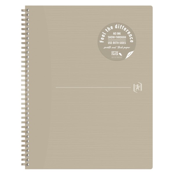 Oxford Notizbuch Origins 400150009 A4+ 70Blatt beige kariert