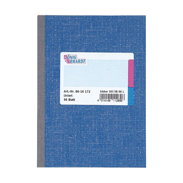 König & Ebhardt Kladde 8615172 DIN A5 liniert 96Blatt blau