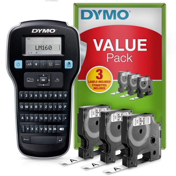 DYMO Beschriftungsgerät 160 Label Maker 2142992 +3 D1 Tapes