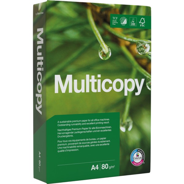 MULTICOPY THE RELIABLE PAPER Kopierpapier 88046505 A4 80g 500Bl.