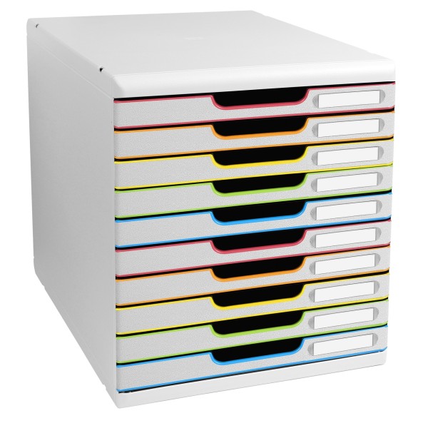 Exacompta Schubladenbox Modulo 302913D A4+ 10Schübe ws/harlekin/ws