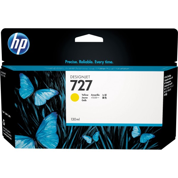 HP Tintenpatrone B3P21A 727 130ml gelb