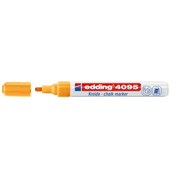 edding Kreidemarker 4095 4-4095066 2-3mm Rundspitze neonorange