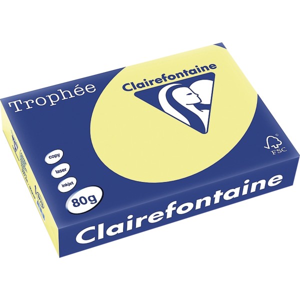 Clairefontaine Kopierpapier 1778C A4 80g hellgelb 500Bl.
