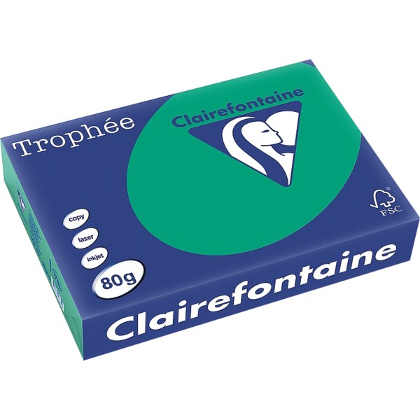 Clairefontaine Kopierpapier 1783C A4 80g tannengrün 500Bl.