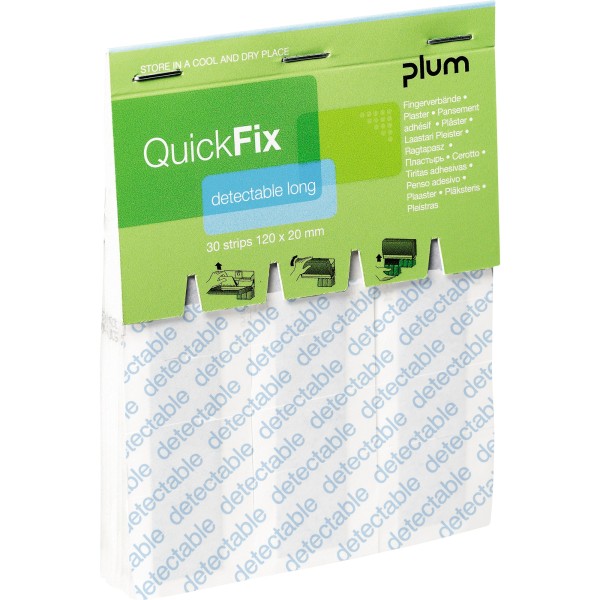QuickFix Fingerverbände Refill 5509 Detectable Long 30 St./Pack.
