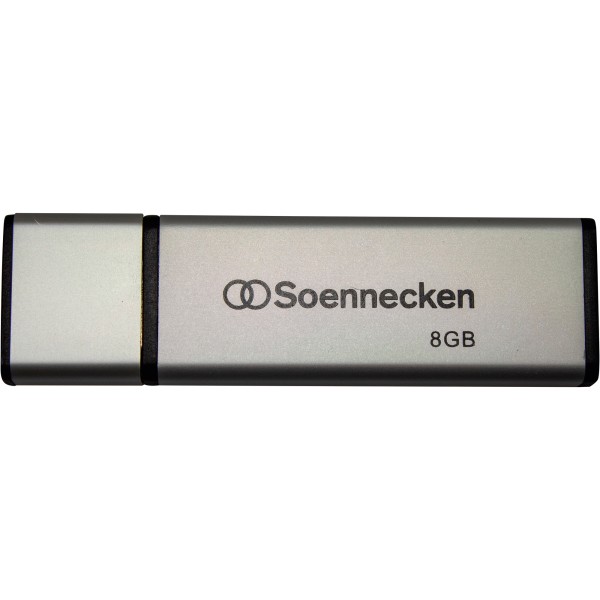 Soennecken USB-Stick 71612 2.0 8GB schwarz/silber