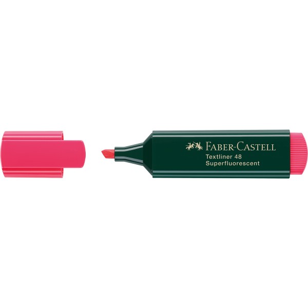 Faber-Castell Textmarker TEXTLINER 48 154821 1-5mm rot