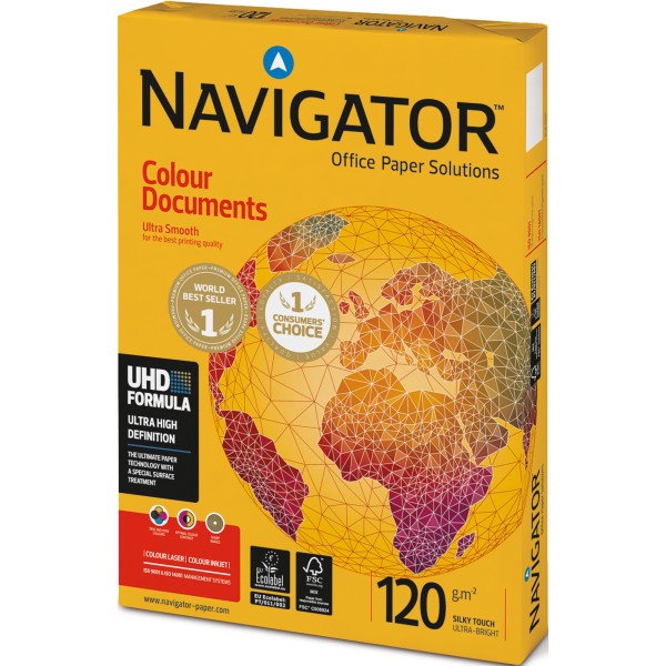Navigator Kopierpapier 82457A12S A4 120g ws 250 Bl./Pack.