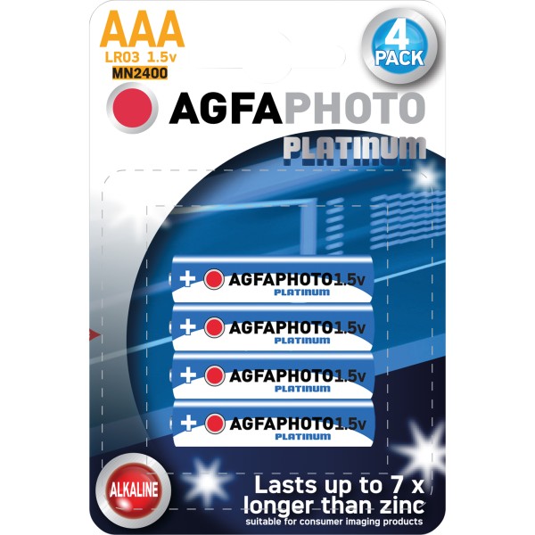 AgfaPhoto Batterie 110802572 LR03 Micro AAA 1.5V 4 St./Pack.