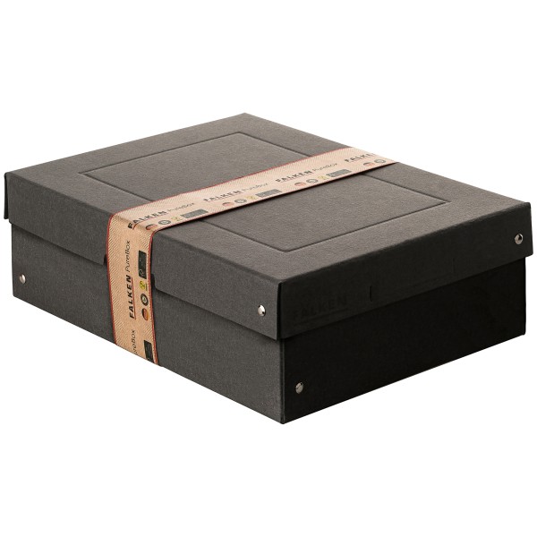 Falken Aufbewahrungsbox PURE Box Black 22001704 A4 100mm sw