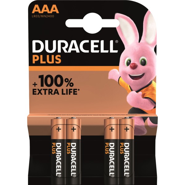 DURACELL Batterie Plus Micro AAA LR03 141117 4 St./Pack.