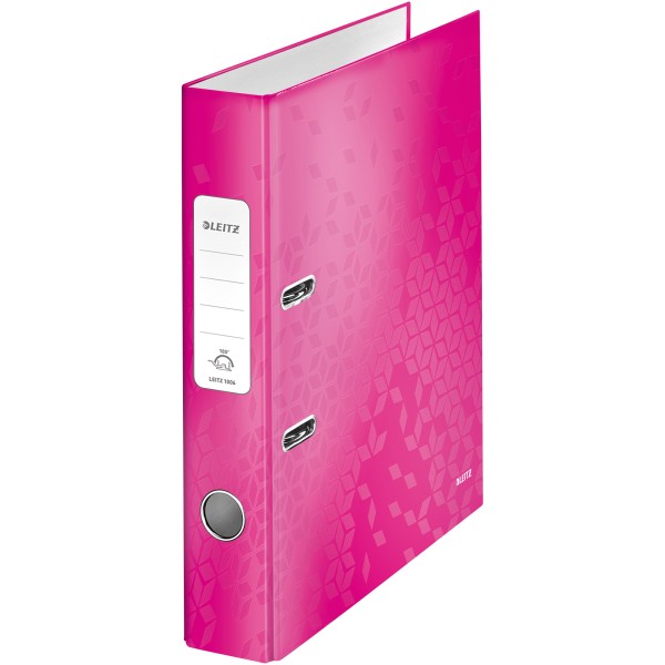 Leitz Ordner WOW 10060023 DIN A4 50mm Pappe pink