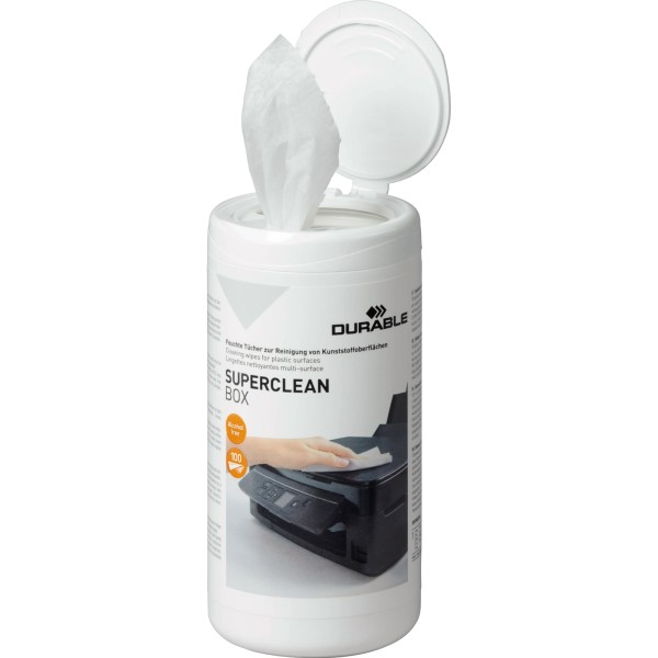 DURABLE Reinigungstuch SUPERCLEAN BOX 570802 100 St./Pack.