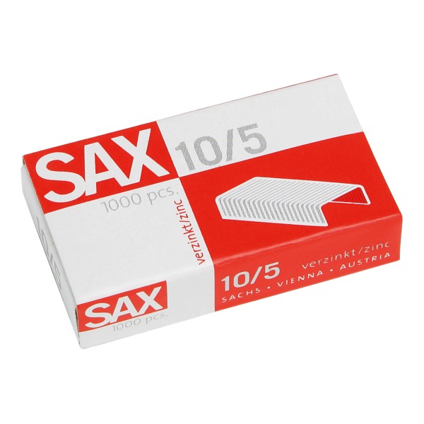 SAX Heftklammer 1-105-00 Nr.10/5mm verzinkt 1.000 St./Pack.