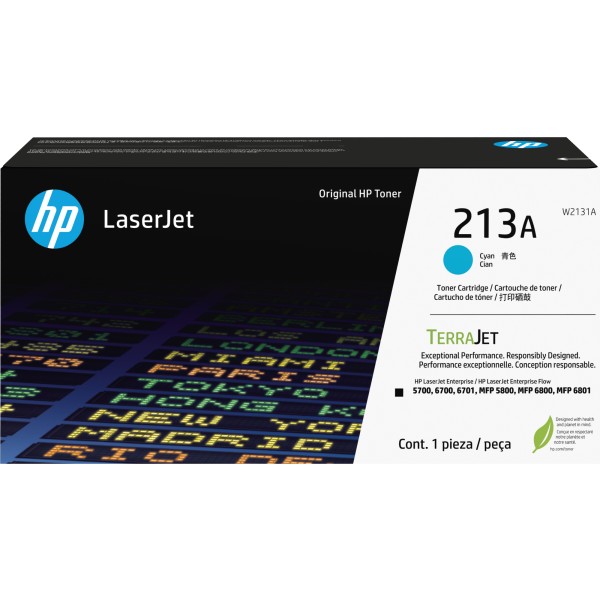 HP Toner W2131A 213A 3.000S cyan