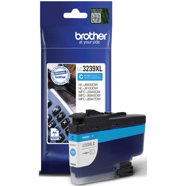 Brother Tintenpatrone LC3239XLC 5.000Seiten cyan