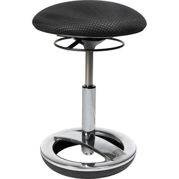 TOPSTAR Hocker Sitness Bob SU49BR0 Fuß chrom Bezug schwarz