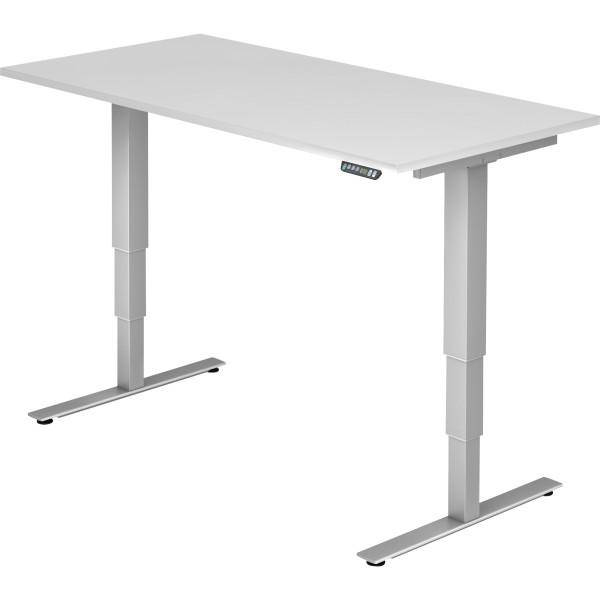 Hammerbacher Schreibtisch VXDSM16/W/S 160x80cm weiß