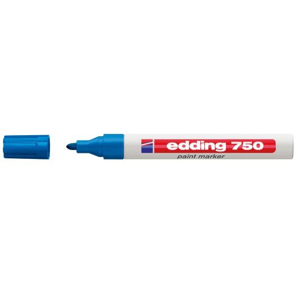 edding Lackmarker 750 4-750-9-010 2-4mm Rundspitze permanent h.blau