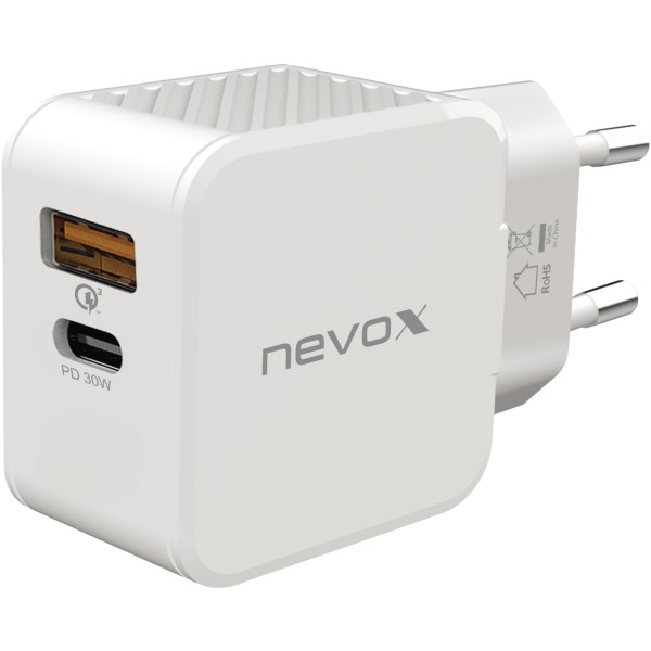 nevox Ladegerät USB-C QC HC-2009 weiß