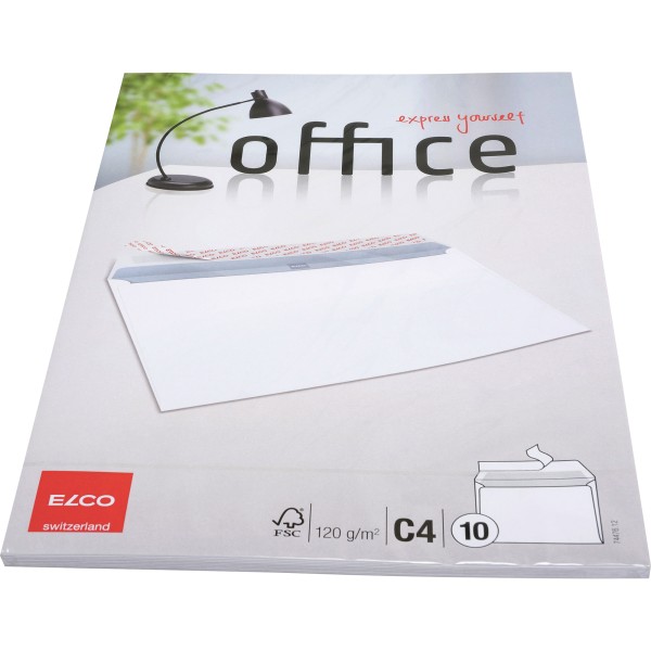 ELCO Briefumschlag Office 7447612 C4 oF hk weiß 10 St./Pack.