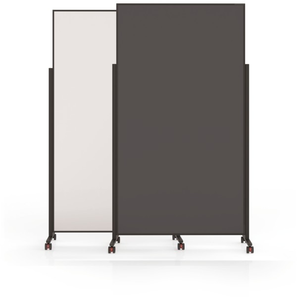 magnetoplan Whiteboard VarioPin 1181401 100x180cm Rahmen sw