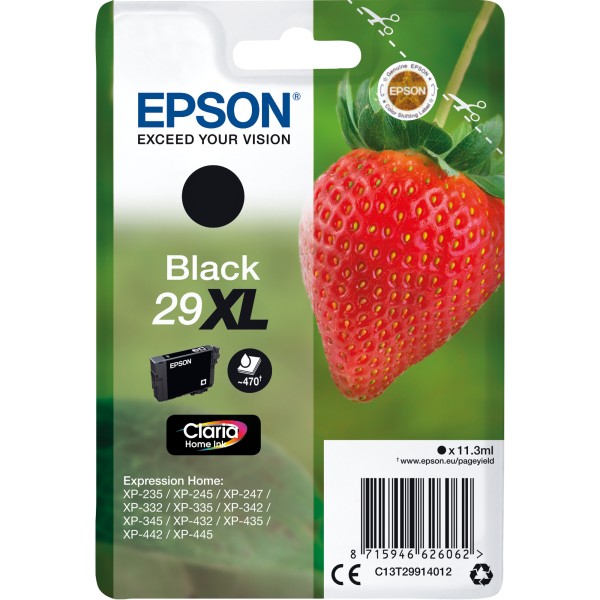 Epson Tintenpatrone C13T29914012 29XL 11,3ml 470Seiten schwarz
