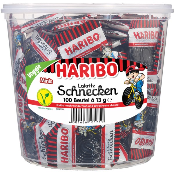 HARIBO Lakritz Rotella 721244 Minibeutel 100 St./Pack.