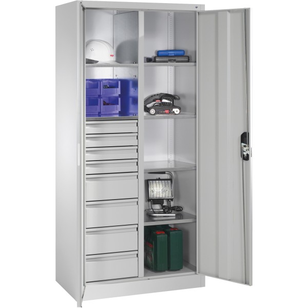 C+P Werkzeugschrank 8921305S10040 6Bd. 8Sch. 1950x930x500mm lgr/lgr